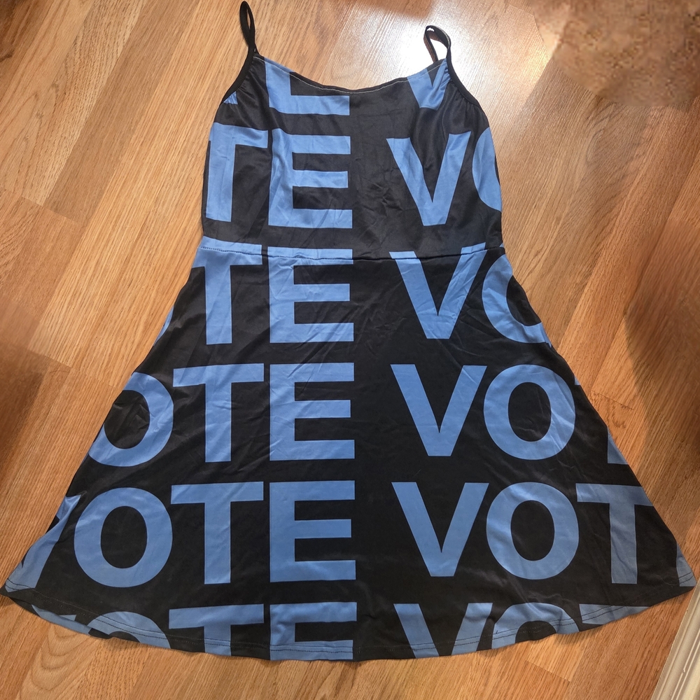 Vote Blue And Black Dress (2XL)
